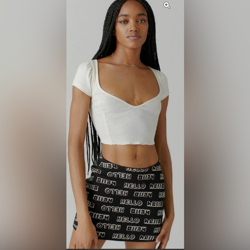 Urban Outfitters || Alice Hello Pop Art Knit Mini Skirt
